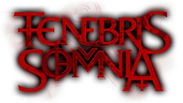 Official Tenebris Somnia logo, red lettering on black
